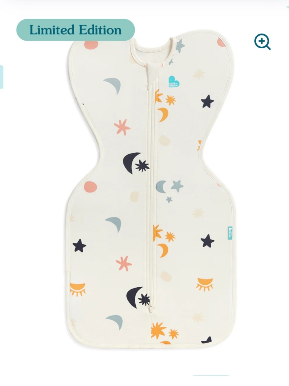 Swaddle Up™ 1.0 TOG Organic Cotton Buff Lunar